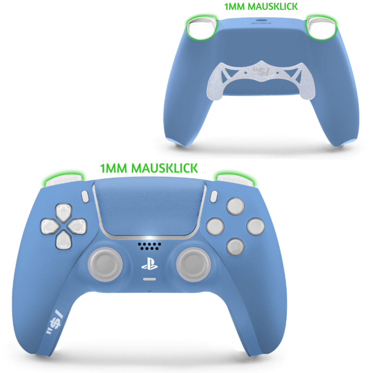 Ps5 Controller Hellblau mit Hellblauem Touchpad